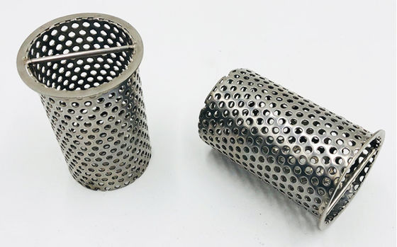 Tubo filtrante perforato in acciaio inossidabile 304 316L per filtrazione industriale