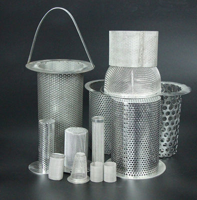 Tubo filtrante perforato in acciaio inossidabile 304 316L per filtrazione industriale