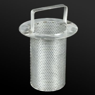 Tubo filtrante perforato in acciaio inossidabile con manico 30mm-600mm