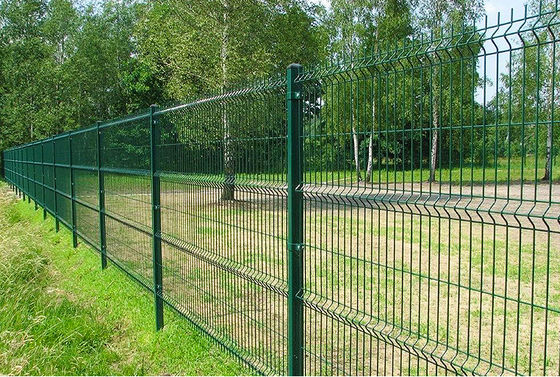 Pannello in rete metallica saldata rivestita in PVC da 4 mm Verde 6 piedi Zincato