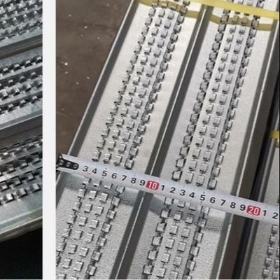 Legatura in acciaio galvanizzato con costole di metallo di 450 mm x 2200 mm
