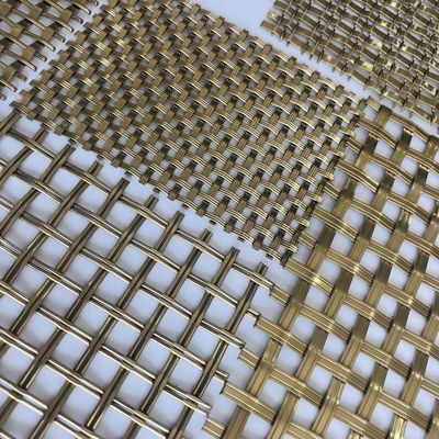 Cavo d'ottone antico Mesh For Interior Decoration della piegatura della serratura degli ss 0.5mm
