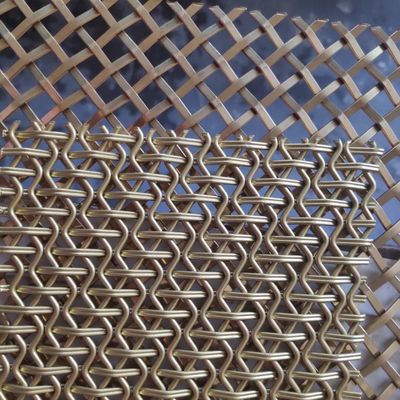 Acciaio architettonico d'ottone antico Mesh For Kitchen Cabinets