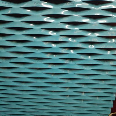 La polvere in espansione di alluminio di Mesh Sheet dei piedi della parete esterna 4x8 ha ricoperto inossidabile