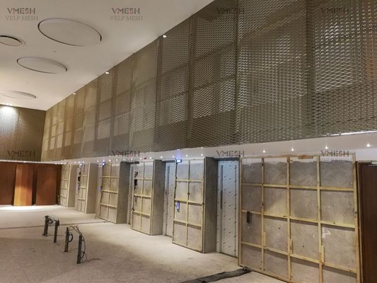 Materiali da costruzione metallici alluminio Facciate di rivestimento in lamiera stirata