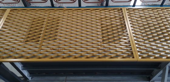 metallo in espansione di alluminio 2mm Mesh Ceiling Customized Services di 1.5mm