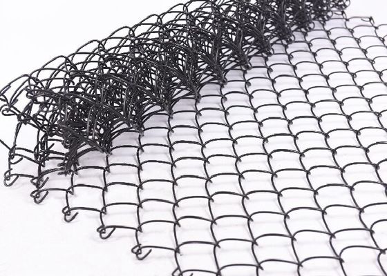Cavo ricoperto/galvanizzato Mesh Fence For Sports Playground del PVC del diamante del collegamento a catena