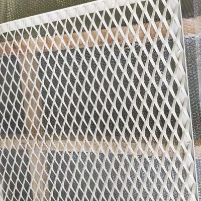 I materiali da costruzione Diamond Aluminum Expanded Metal Sheet spolverizzano rivestito