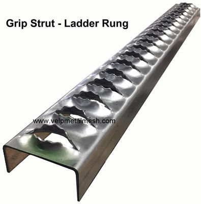 Peso leggero resistente galvanizzato dei gradini della scala del metallo di spessore di 2.5mm