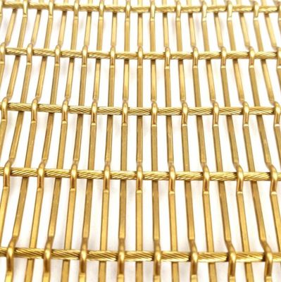 Rete metallica tessuta con pannello decorativo per facciata in metallo con rivestimento in acciaio inossidabile