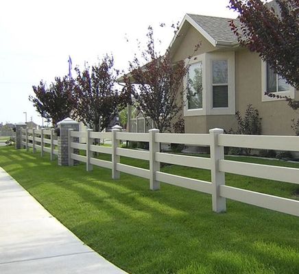 Materiale 100% vergine Durable 2rails 3rails PVC Paddock Horse Fence Ferma