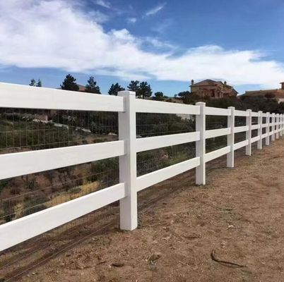 3 binari Fence di vinile pesante, Fermo di cavalli Pvc Fence 1,2m altezza