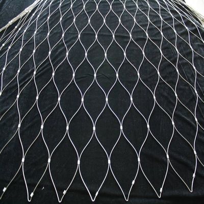 Facile da installare Flessibile 2mm Acciaio inossidabile rete di corda per gli animali dello zoo
