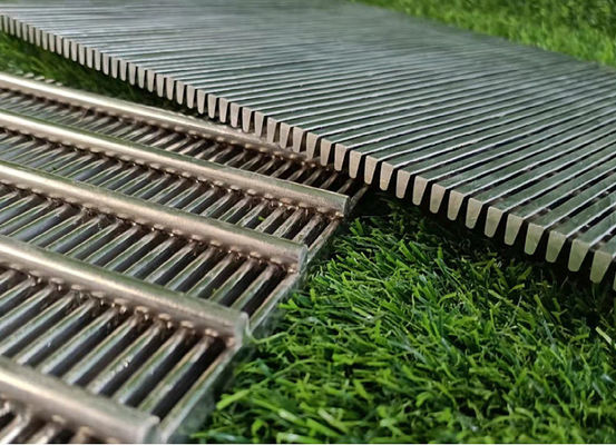 Ss 304 0,2 mm Johnson Vee Wire Screen Saldato
