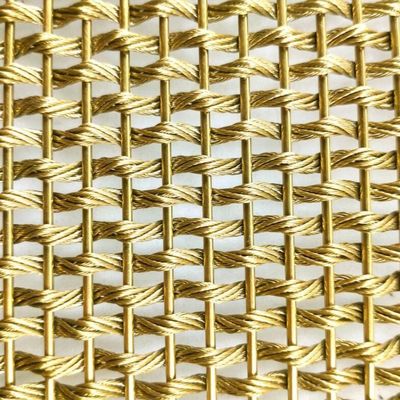 Acciaio inossidabile decorativo Griglia metallica in bronzo per arredamento architettonico