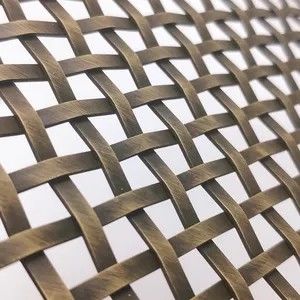 Acciaio inossidabile stratificato con rete di filo tessuto stratificato con tela per carta da parati metallo decorativo