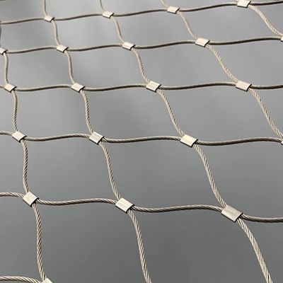 Maglia antiruggine del cavo metallico dell'acciaio inossidabile per la barriera di sicurezza della recinzione