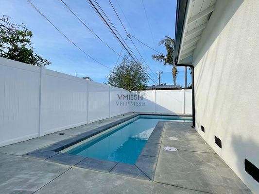 Fence Pvc da 6*8 piedi per la protezione della privacy colore bianco