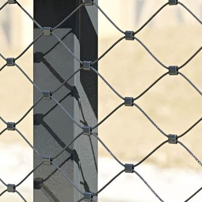 2 mm di rete di cavi in acciaio inossidabile ad alta resistenza tessuta flessibile