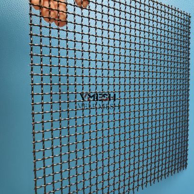 Rete metallica crimpata in acciaio inossidabile con diametro del filo personalizzato per facciate metalliche interne/esterne
