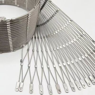 Maglia anticorrosione del cavo metallico dell'acciaio inossidabile del cavo metallico 7*7 per la rete di sicurezza del ponte