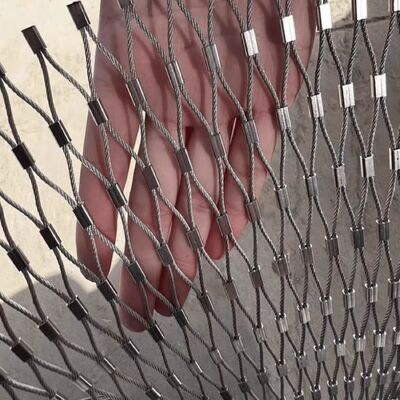 Tensile Ferrule Crimped Wire Rope Mesh for Fall Protection