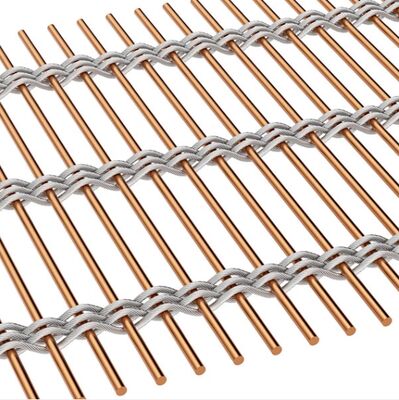 Maglia architettonica flessibile decorativa personalizzata in acciaio inossidabile per edifici per uffici