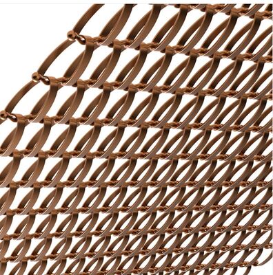 Tenda decorativa in maglia decorativa in bronzo SS architettonica per divisori interni decorativi in ​​metallo