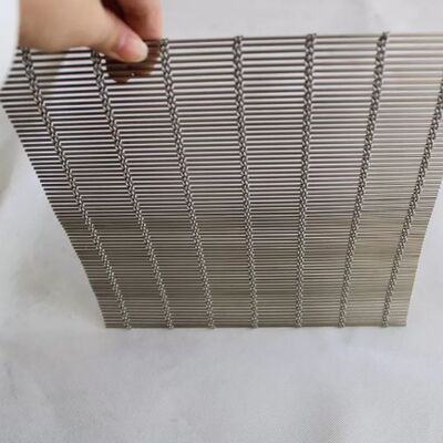 Architettura Decorativa Stainless Steel Cable Rod Woven Wire Mesh Per Retina Interiore Mesh
