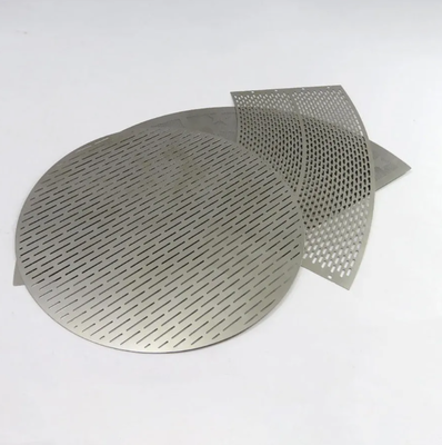Disco filtro in rete inciso piatto rotondo di dimensioni OEM per filtro per il controllo dell'inquinamento atmosferico