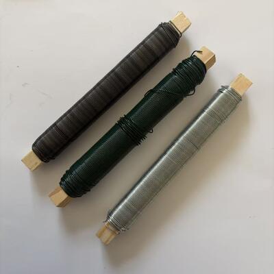 Filo per rilegatura floreale Filo per fioristi per avvolgimento fai-da-te per mazzi di fiori Verde scuro Nero.