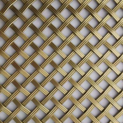 Durabile ottone dorato colore acciaio inossidabile architettonica rete di filo tessuto per tenda
