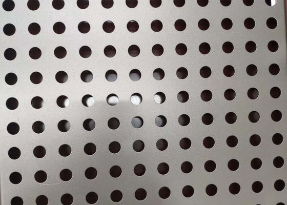 Lamina di metallo perforata decorativa del foro rotondo di alluminio Ss304 4x8