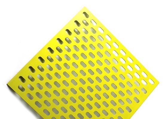 Il foro scanalato di alluminio di vibrazione ha perforato lo spessore della maglia metallica 1-10mm decorativo