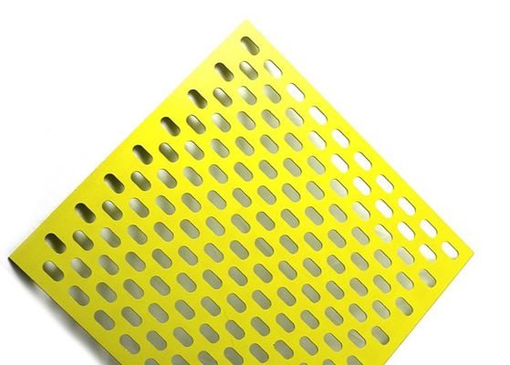 Disegno perforato in alluminio da 0,3 mm a misura Buco rotondo Buco quadrato Buco a fessura