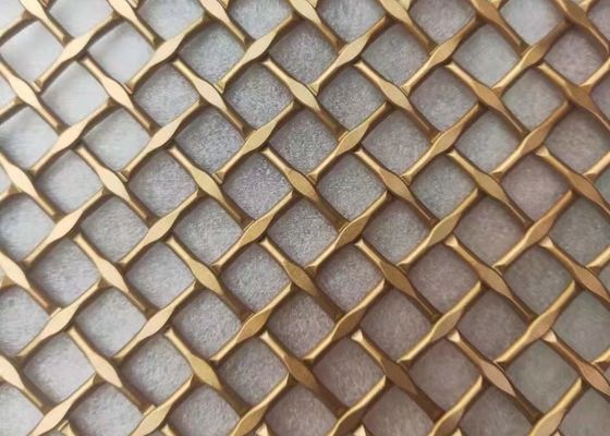 la serratura del cavo di 0.02-2.0mm ha unito il metallo architettonico Mesh Brass Bronze Velp