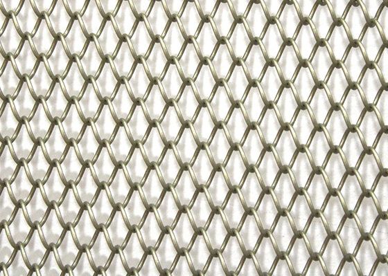 Decorativo alluminio metallo reticolato tenda catena draperio tessuto camino rete di filo reticolato metallo bobina reticolato tenda di soffitto