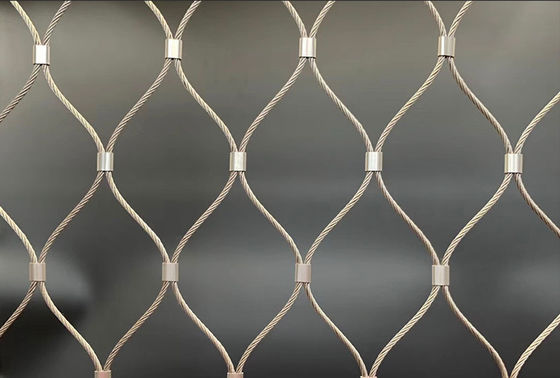 304/316 di balcone che recinta il cavo di corda di acciaio inossidabile Mesh Diamond Hole