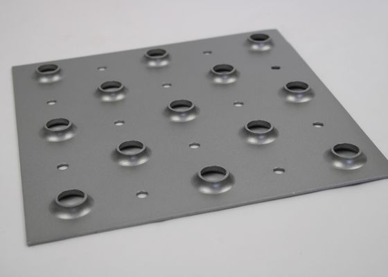 3.0mm hanno galvanizzato la maglia metallica perforata 65% Rate Dimpled Sheet Gratings aperto