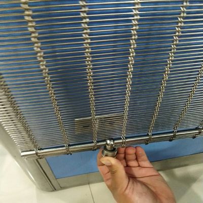Metallo architettonico Mesh Brass Lock Crimped dello strato decorativo