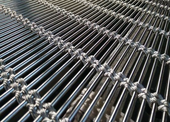 Cavo tessuto decorativo di SUS 304 316 esterni Mesh Curtain Wall ISO9002