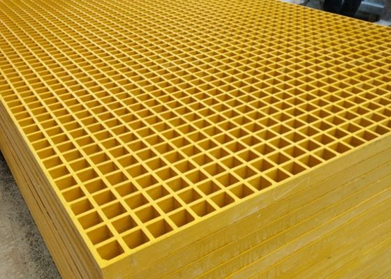 Grate solari verdi gialle del pavimento del passaggio pedonale 1220*3660mm 1220*2440mm FRP del tetto della vetroresina