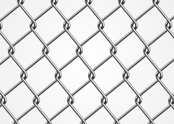 Il diamante 8Ft PVC del recinto del collegamento a catena di 9 calibri ha ricoperto per il campo da giuoco di sport