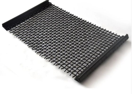 cavo di vibrazione Mesh Screen Plain Twill Weave di acciaio al carbonio 65Mn per la macchina del frantoio