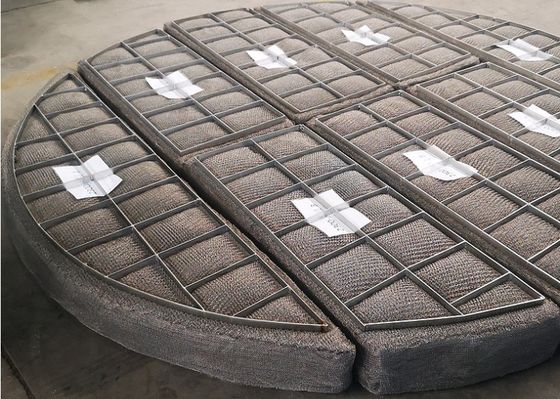 Filtro rettangolare dall'antinebbia di AISI 304 Mesh Pad Demister Knitted Wire