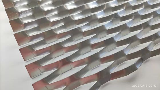 Cavo decorativo all'aperto dell'alluminio del rivestimento della parete di Diamond Hole Expanded Metal Mesh