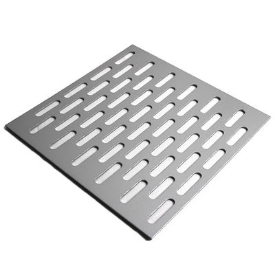 L'acciaio ha scanalato i fori prolungati ha perforato il metallo Mesh Panel With Round Ends