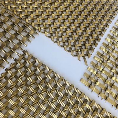 Schermo di cavo tessuto bronzeo antico Mesh For Building Facade Decoration