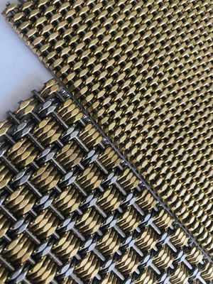Acciaio inossidabile Decorativo 1 mm Architettura Metallo Mesh Screen Woven Wire Mesh