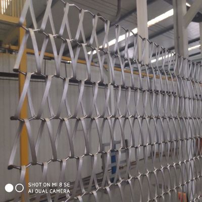 1,2 millimetri di collegamento del cavo piano di tessuto a spirale di Mesh Conveyor Belt Cladding Balance